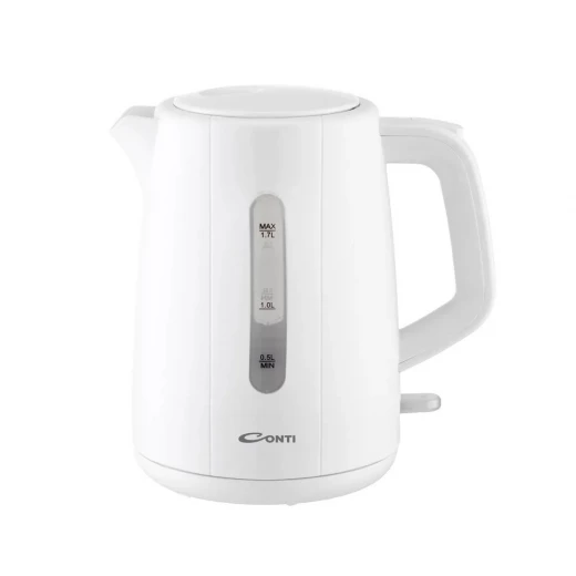 Conti CK 6009 WH Electric Kettle 1.7L Plastic and Glass Body 2200W Conti CK 6009 WH Electric Kettle 1.7L Plastic and Glass Body 2200W